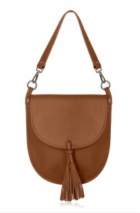Leather Saddle Bag - Tan